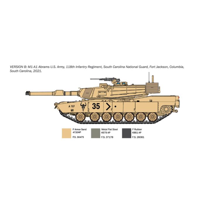1/35 Kit Italeri M1A1 Abrams 35108